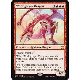 MtG Trading Card Game Eternal Masters Mythic Rare Worldgorger Dragon #154