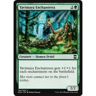 MtG Trading Card Game Eternal Masters Common Foil Yavimaya Enchantress #194