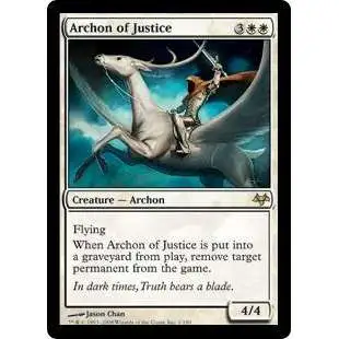 MtG Eventide Rare Foil Archon of Justice #1