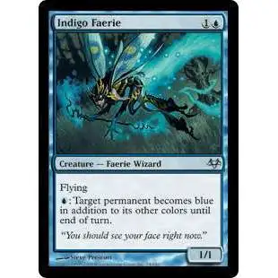 MtG Eventide Uncommon Indigo Faerie #24