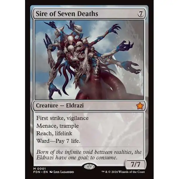MtG Foundations Mythic Rare Sire of Seven Deaths #1