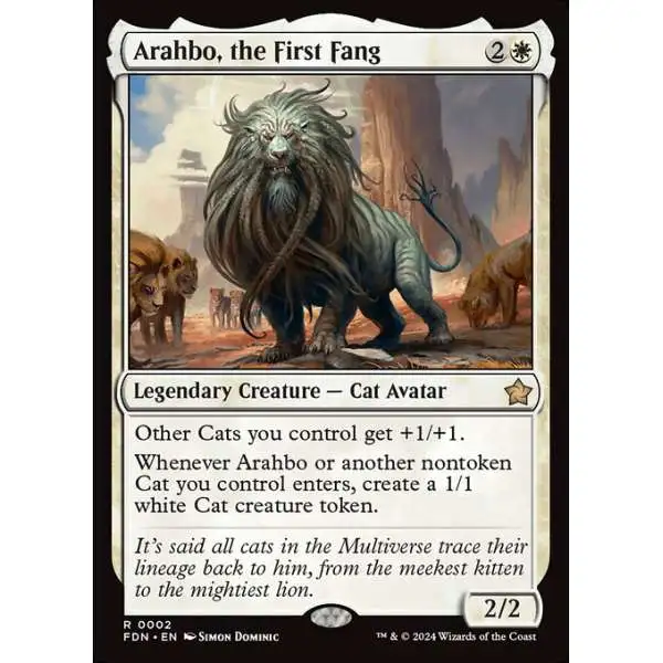 MtG Foundations Rare Arahbo, the First Fang #2