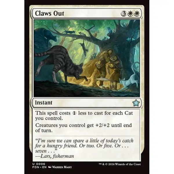 MtG Foundations Uncommon Foil Claws Out #6