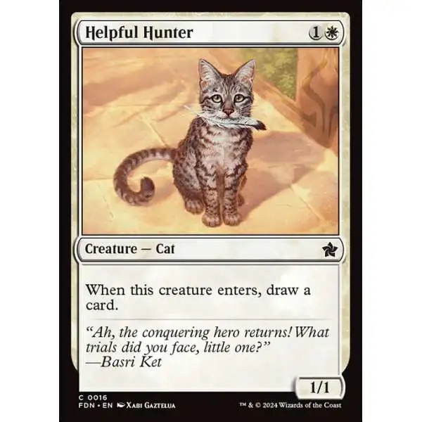 MtG Foundations Common Helpful Hunter #16