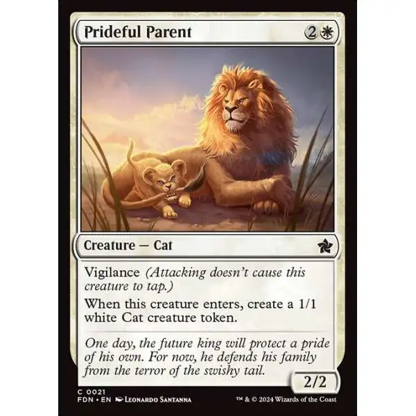 MtG Foundations Common Prideful Parent #21