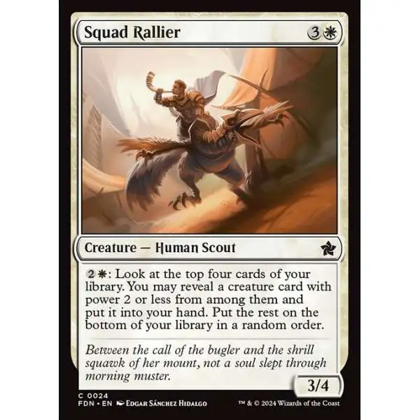 MtG Foundations Common Squad Rallier #24