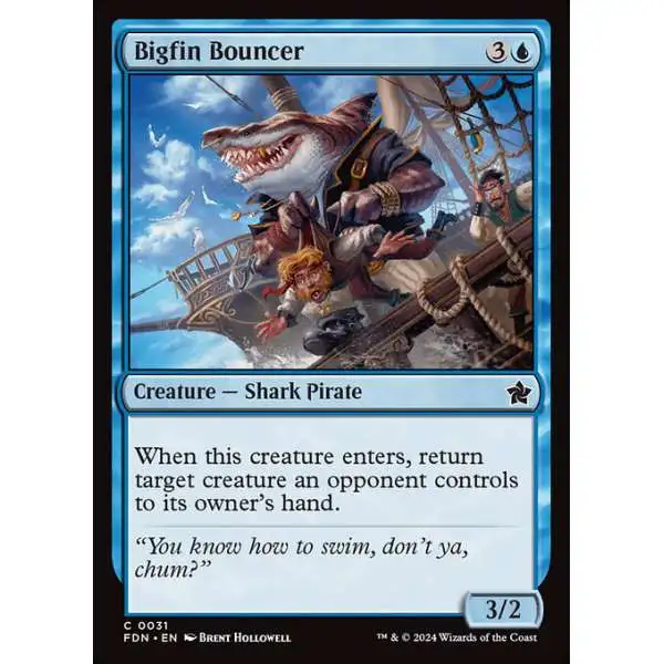 MtG Foundations Common Bigfin Bouncer #31
