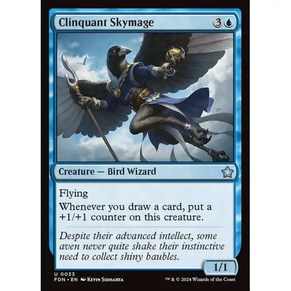 MtG Foundations Uncommon Clinquant Skymage #33