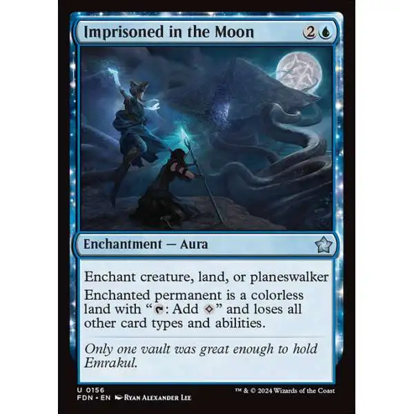 MtG Foundations Uncommon Imprisoned in the Moon #156