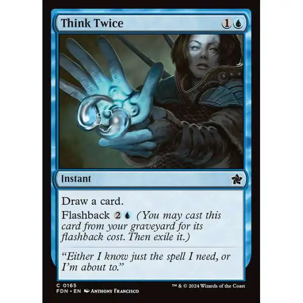 MtG Foundations Common Think Twice #165