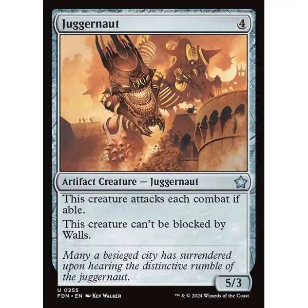 MtG Foundations Uncommon Foil Juggernaut #255