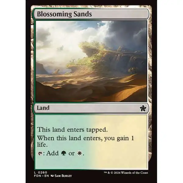 MtG Foundations Common Foil Blossoming Sands #260