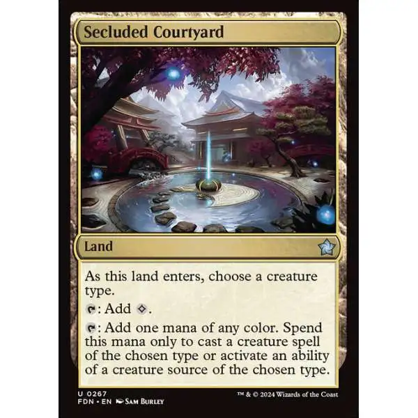 MtG Foundations Uncommon Secluded Courtyard #267