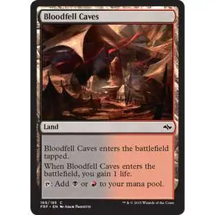 MtG Fate Reforged Common Foil Bloodfell Caves #165