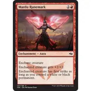 MtG Fate Reforged Common Foil Mardu Runemark #107