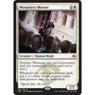 MtG Fate Reforged Mythic Rare Foil Monastery Mentor #20