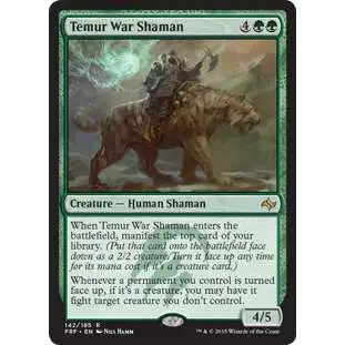 MtG Fate Reforged Rare Foil Temur War Shaman #142