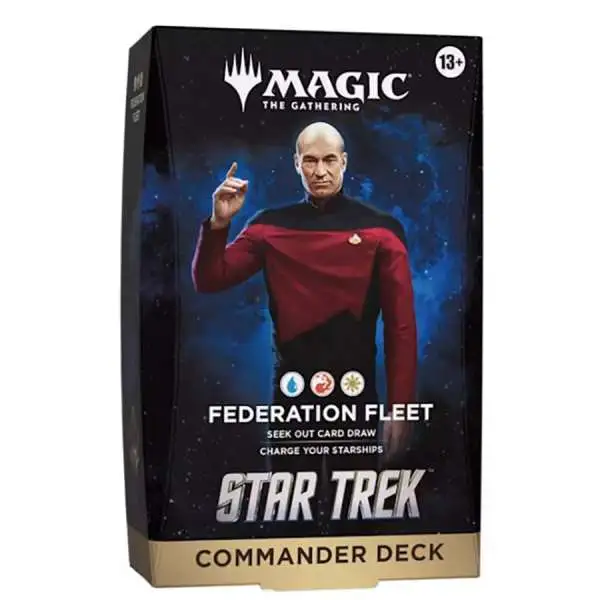 MtG Star Trek Federation Fleet Commander Deck [100 Cards] (Pre-Order ships November)