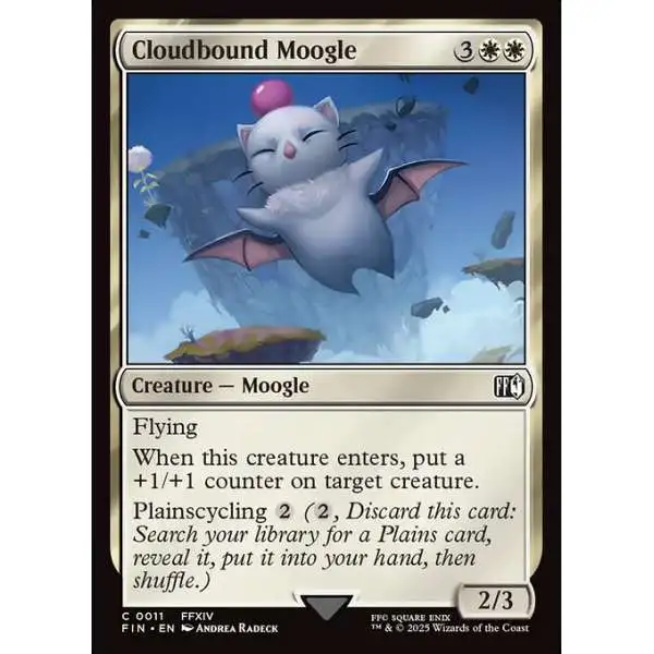 MtG Final Fantasy Common Cloudbound Moogle #11