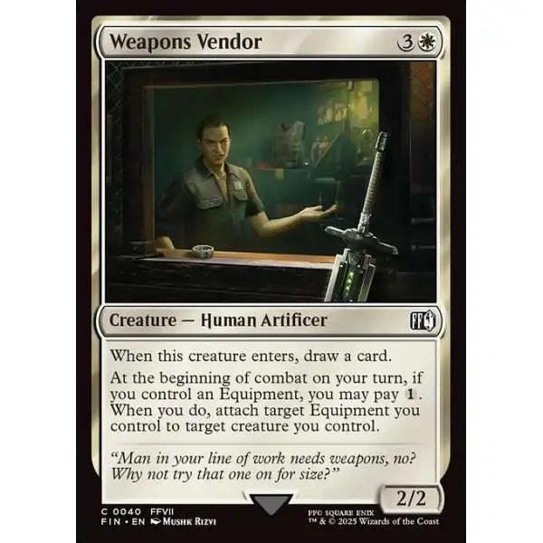 MtG Final Fantasy Common Weapons Vendor #40