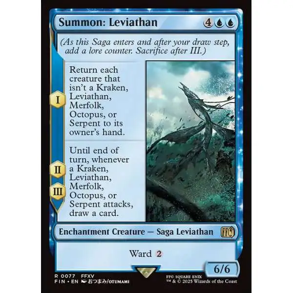 MtG Final Fantasy Rare Summon: Leviathan #77