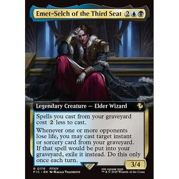 final fantasy emet selch mtg Ultra PRO - x Universes Beyond Emet-Selch, Unsundered/Hades, Sorcerer of ELD Double-Sided Playmat for Magic: The Gathering At the beginning of your upkeep Emet-Selch, Unsundered Extended Art Foil