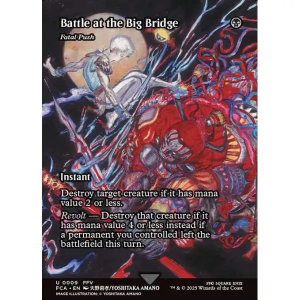 MtG Final Fantasy: Through the Ages Uncommon Battle at the Big Bridge - Fatal Push #9 [Showcase]