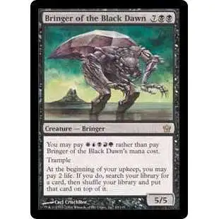 MtG Fifth Dawn Rare Bringer of the Black Dawn #43