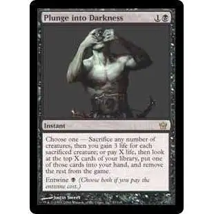 MtG Fifth Dawn Rare Plunge into Darkness #57