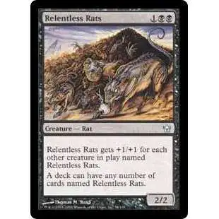 MtG Fifth Dawn Uncommon Relentless Rats #58