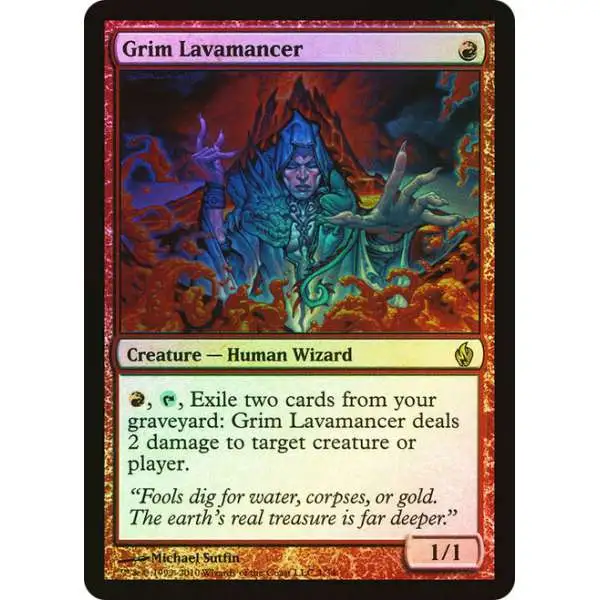 MtG Trading Card Game Premium Deck Series: Fire and Lightning Rare Grim Lavamancer #1