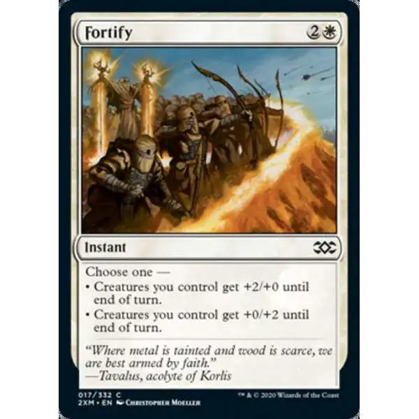 MtG Double Masters Common Foil Fortify #17