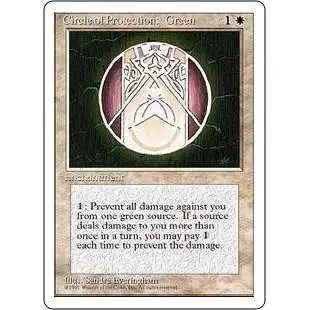 MtG 4th Edition Common Circle of Protection: Green