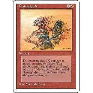 MtG 4th Edition Common Disintegrate