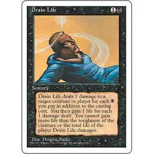 MtG 4th Edition Common Drain Life