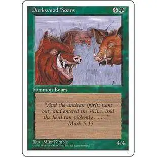 MtG 4th Edition Common Durkwood Boars