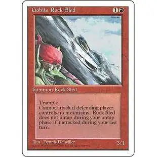 MtG 4th Edition Common Goblin Rock Sled