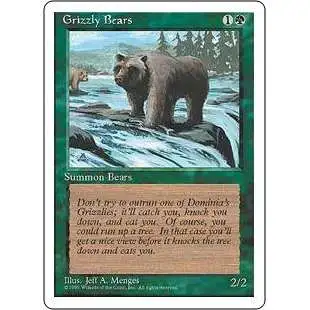 MtG 4th Edition Common Grizzly Bears