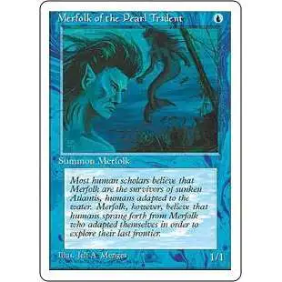 MtG 4th Edition Common Merfolk of the Pearl Trident