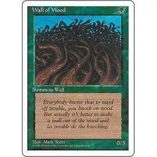 MtG 4th Edition Common Wall of Wood