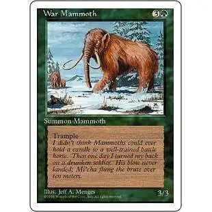 MtG 4th Edition Common War Mammoth