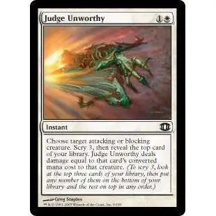 MtG Trading Card Game Future Sight Common Judge Unworthy #9