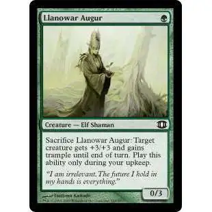 MtG Trading Card Game Future Sight Common Llanowar Augur #129