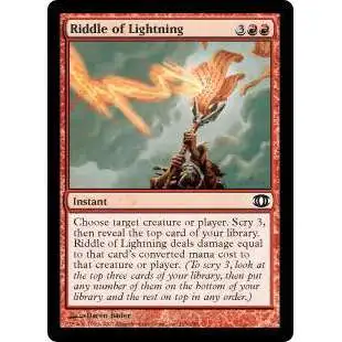 MtG Trading Card Game Future Sight Common Riddle of Lightning #105