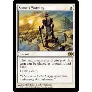 MtG Trading Card Game Future Sight Rare Scout's Warning #16