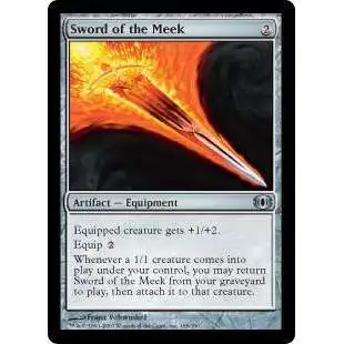 MtG Trading Card Game Future Sight Uncommon Sword of the Meek #165