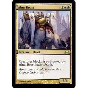 MtG Trading Card Game Gatecrash Rare Foil Alms Beast #141