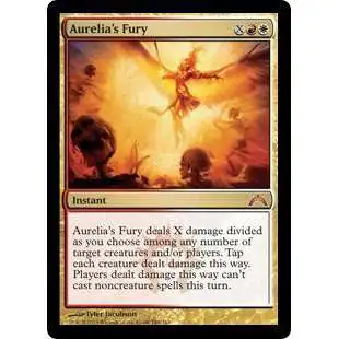 MtG Trading Card Game Gatecrash Mythic Rare Aurelia's Fury #144