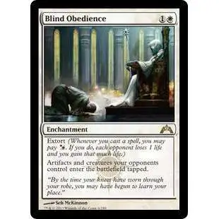 MtG Trading Card Game Gatecrash Rare Foil Blind Obedience #6