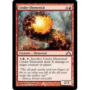 MtG Trading Card Game Gatecrash Uncommon Cinder Elemental #87